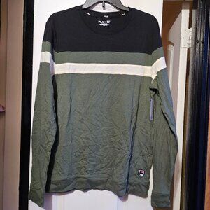 Fila Men's Long Sleeve Colorblock Tshirt
